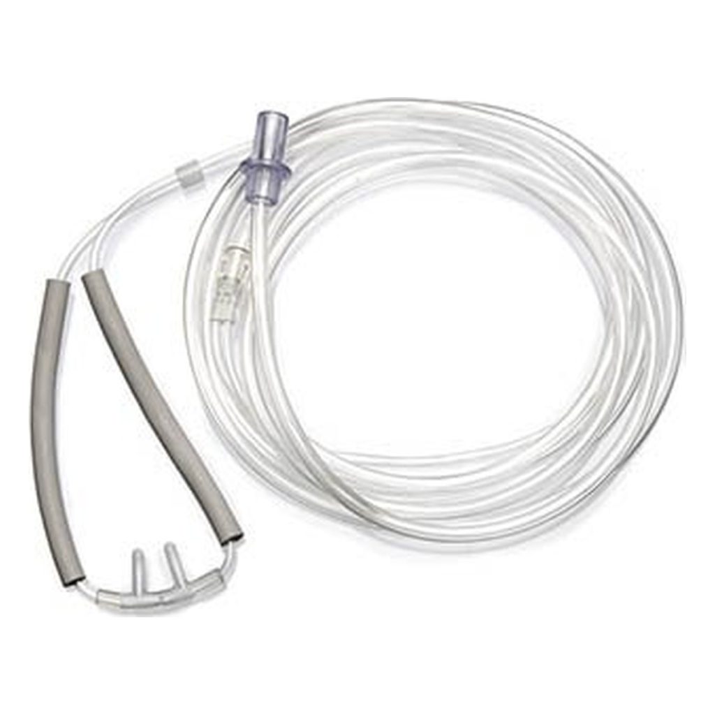 Adult Nasal cannula with curved prongs (2.1 meter tubing)