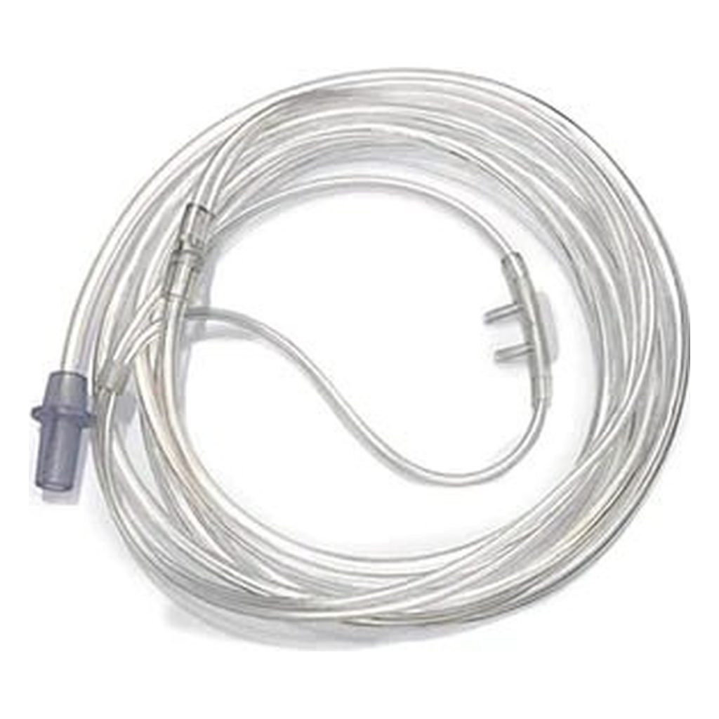Paediatric Nasal cannula with curved prongs (2.1 meter tubing)